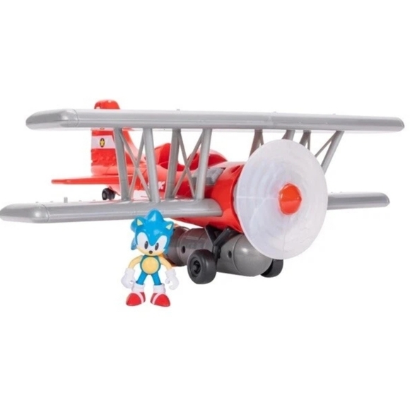 Sonic The Hedgehog Tornado Biplane Playset with 2.5" Sonic Action Figure NIB - Picture 5 of 5